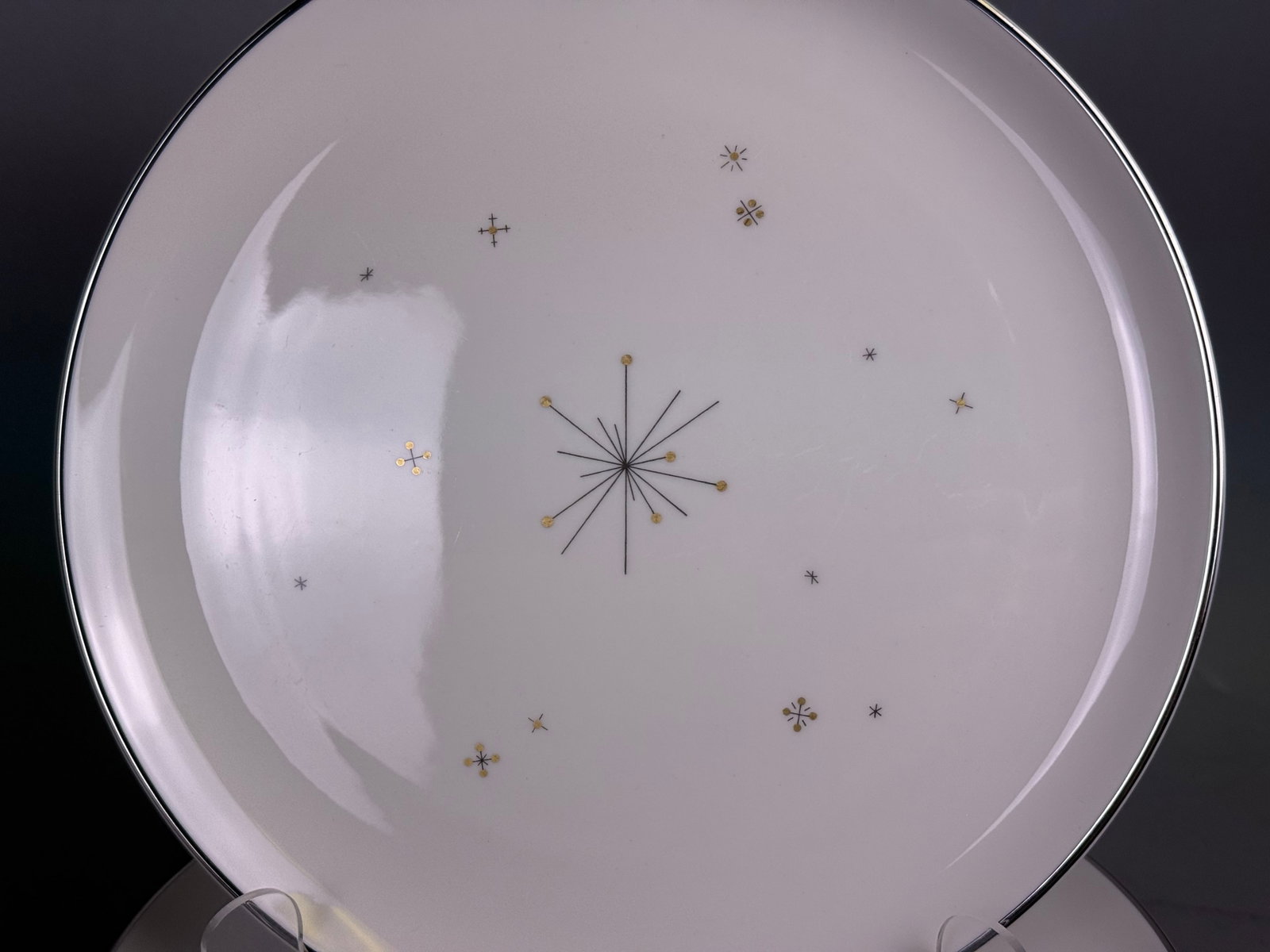 35pc Atomic Starburst Porcelain Dinnerware - 2