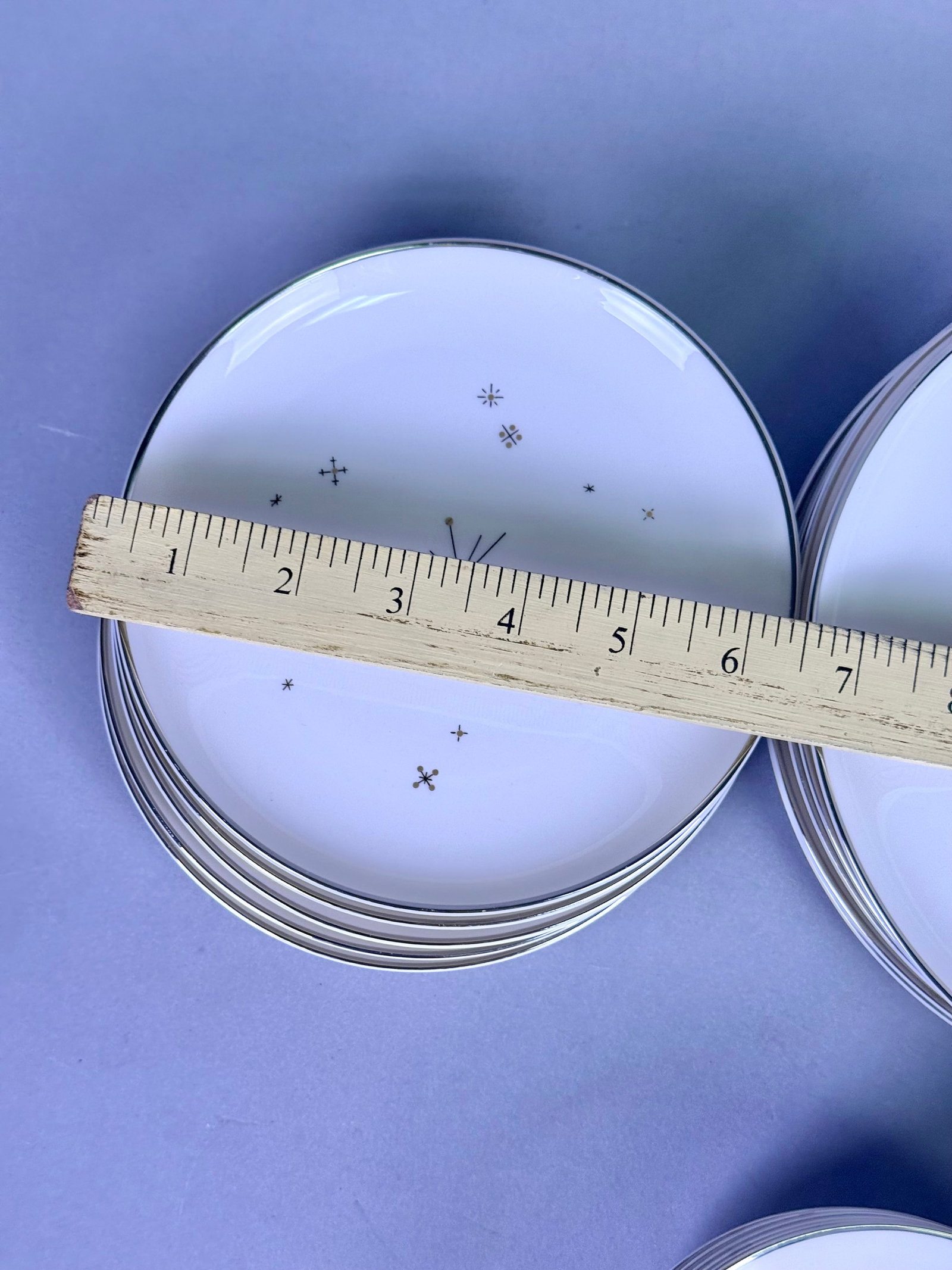35pc Atomic Starburst Porcelain Dinnerware - 5