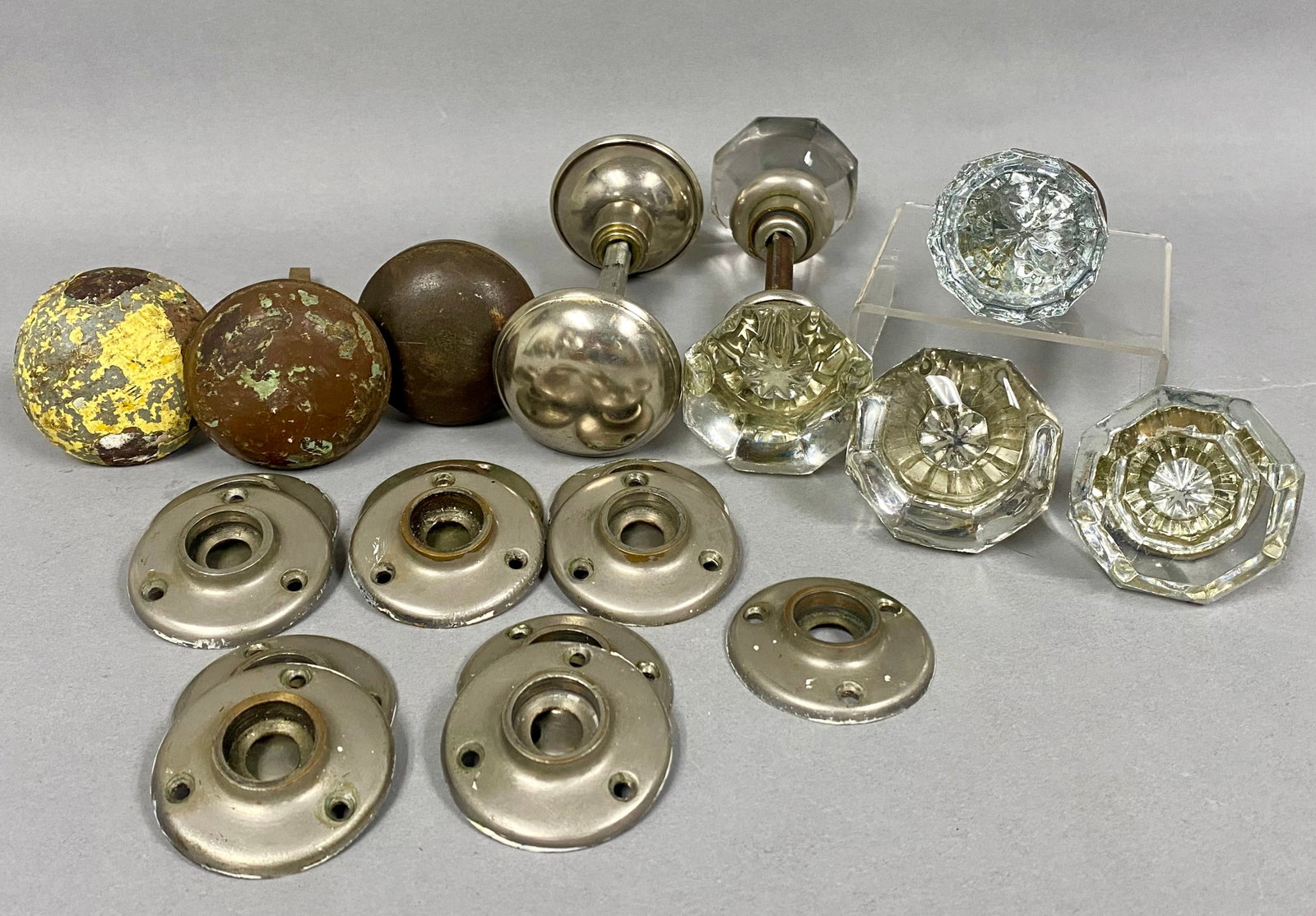 Antique Glass and Metal Door Hardware (1 of 11)