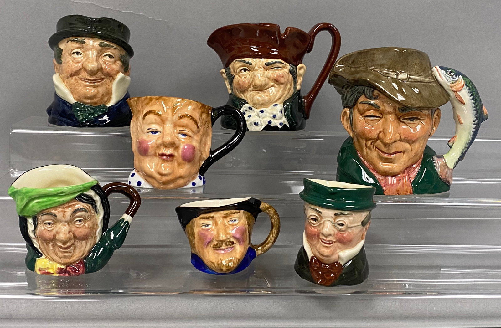 Seven English Ceramic Character Jugs (1 of 14)