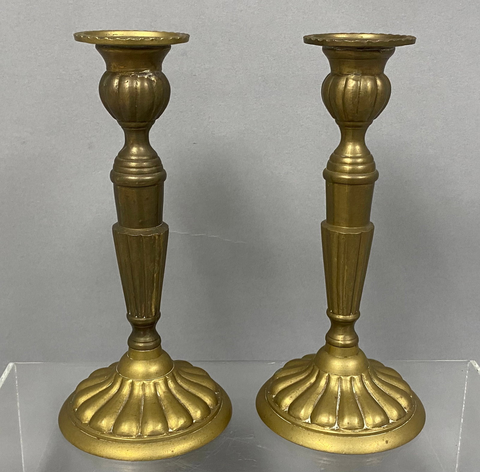 A Pair of Brass Candlesticks (1 of 4)