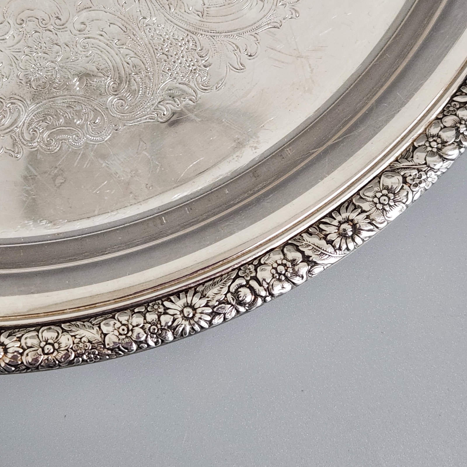 Three American Silver-Plated Serving Trays - 4