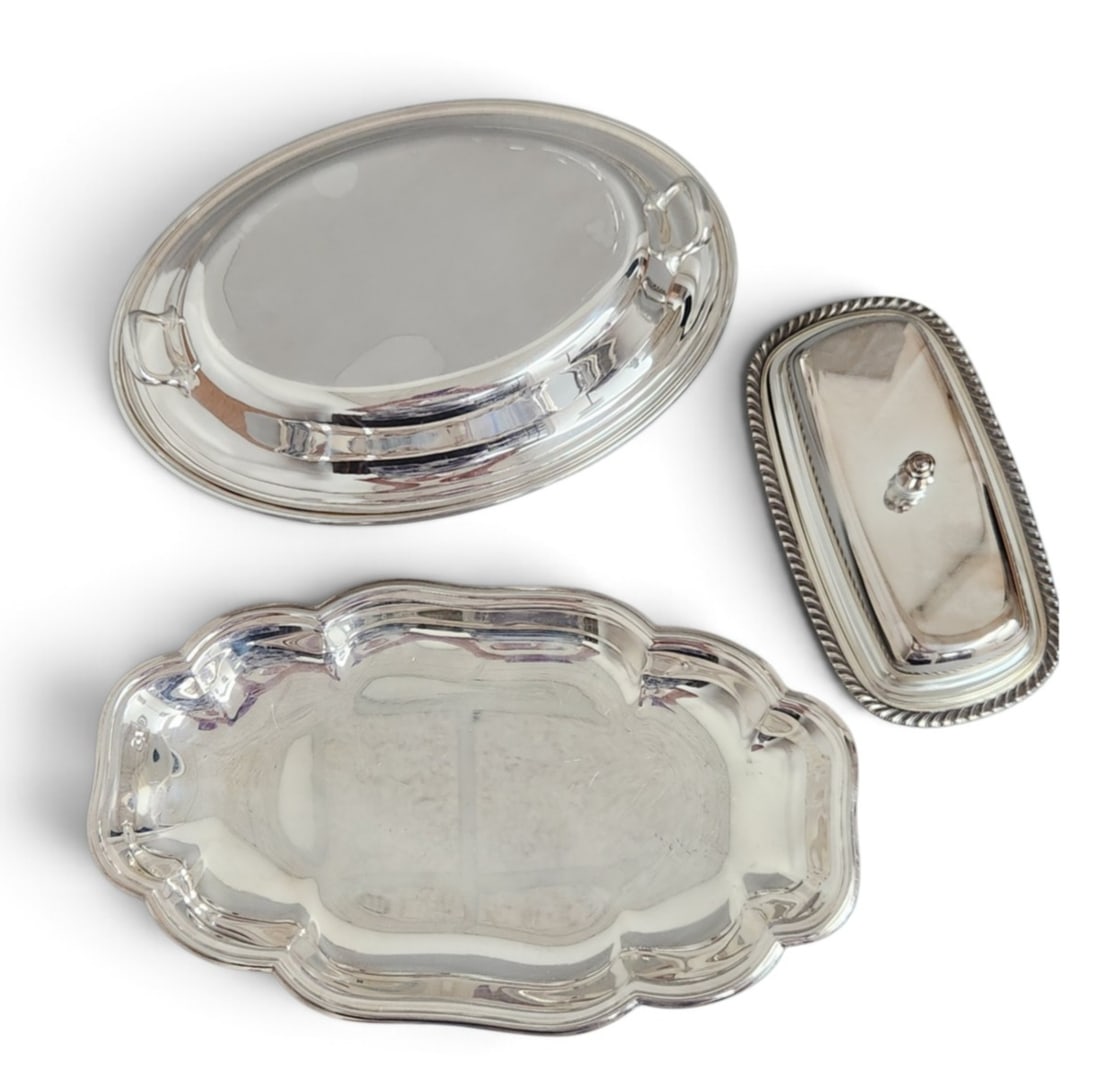 Trio of Silver-Plated Tableware (1 of 13)