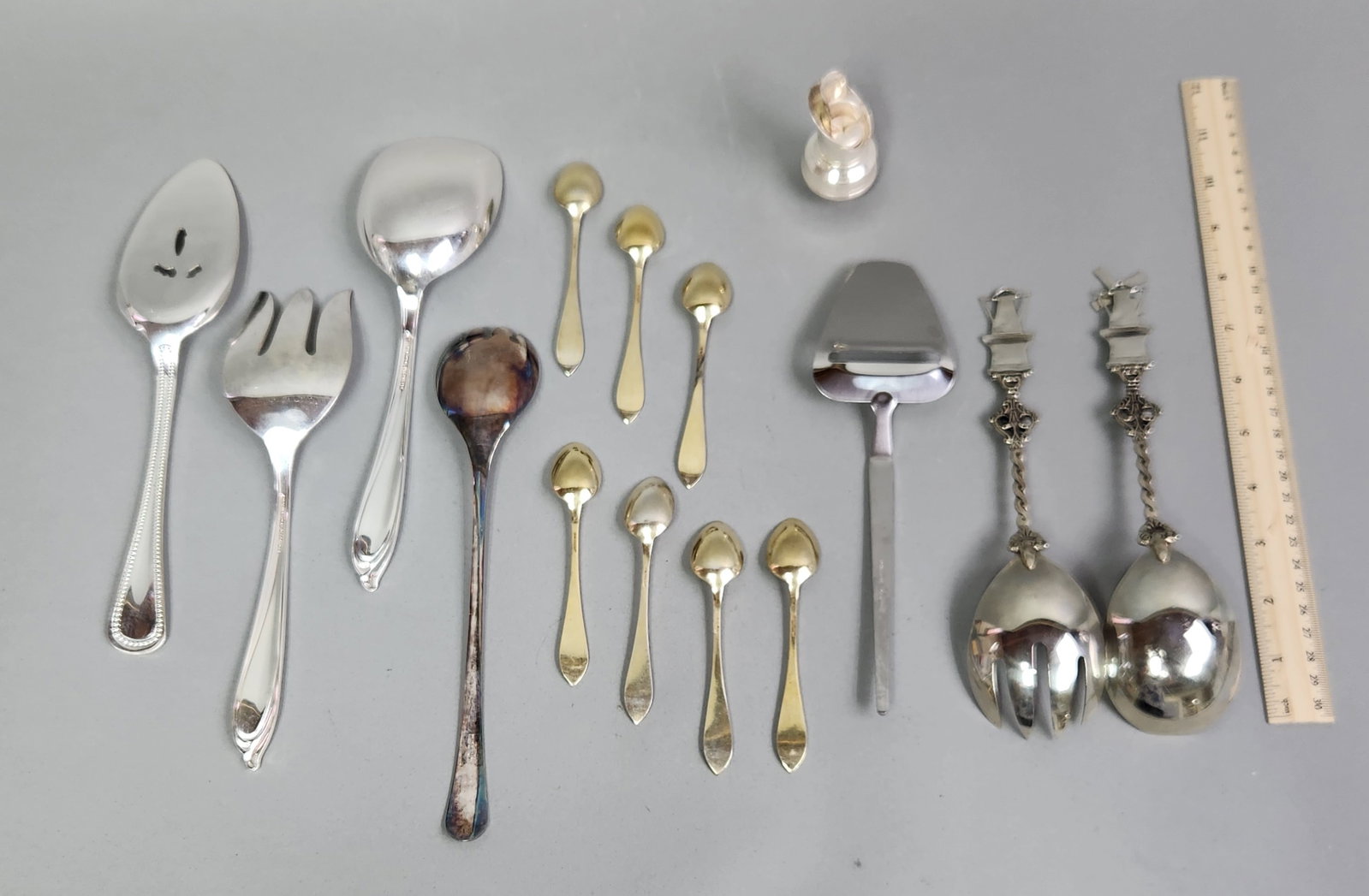 Decorative Silver Plate Serving Pieces - 6
