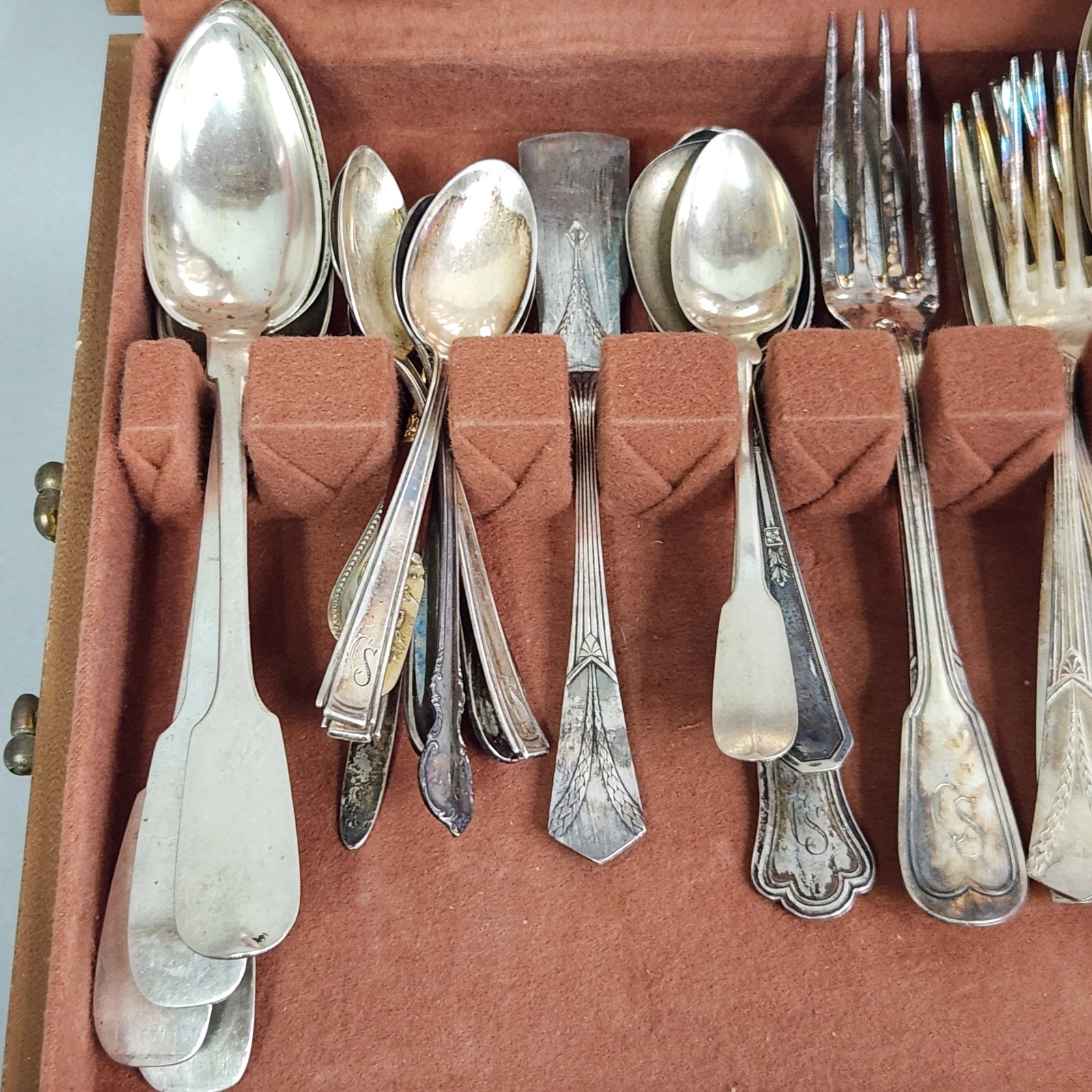 Silver-Plated Flatware & Chest - 3
