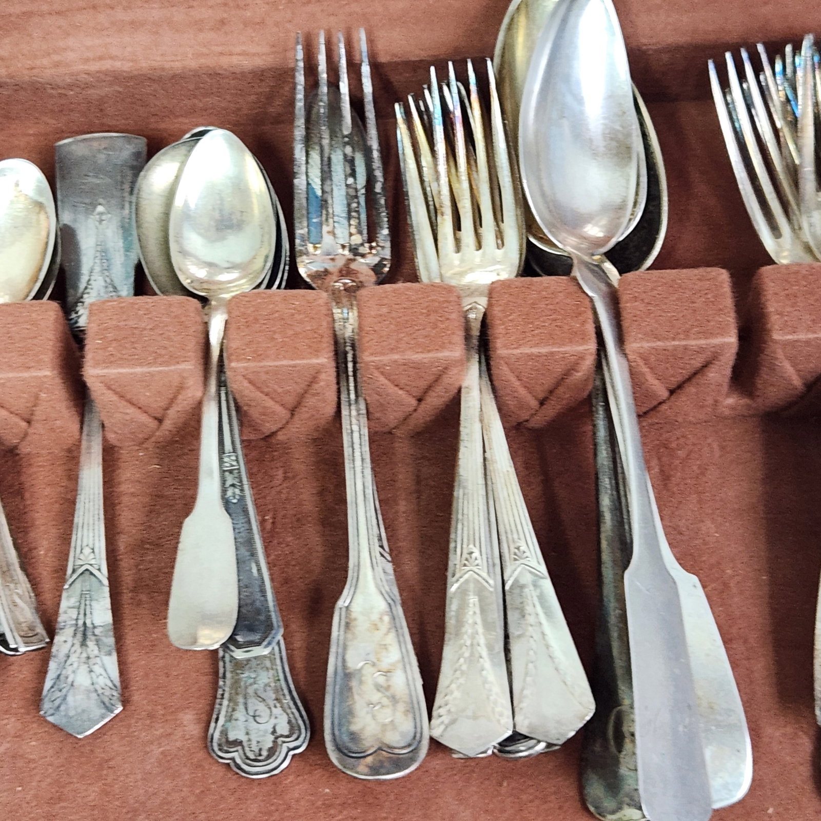 Silver-Plated Flatware & Chest - 4