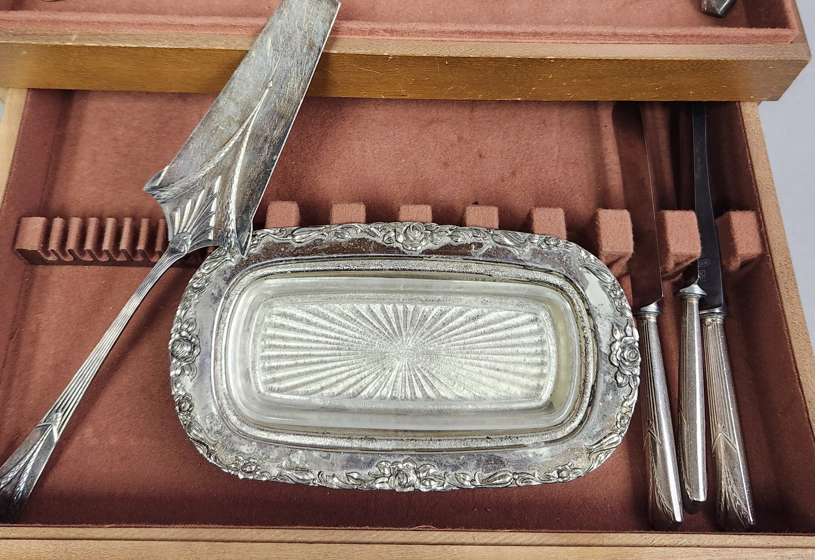 Silver-Plated Flatware & Chest - 6