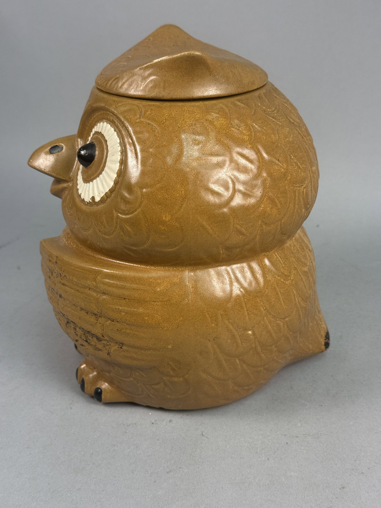 McCoy Earthenware Brown Owl Cookie Jar - 10