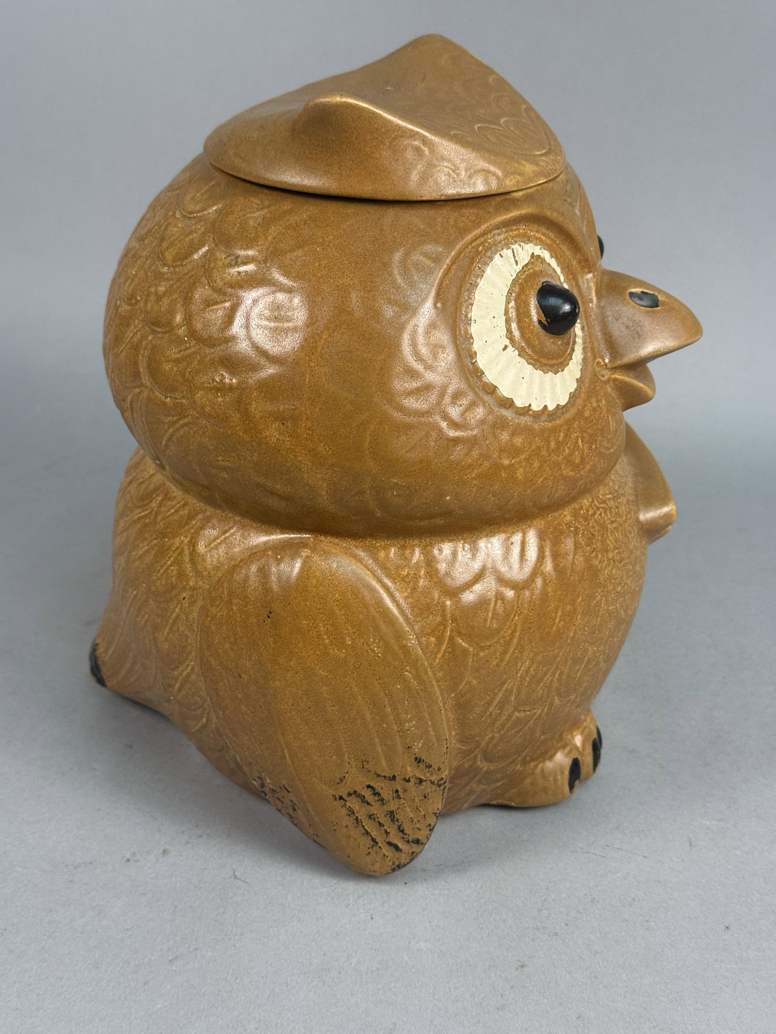 McCoy Earthenware Brown Owl Cookie Jar - 4