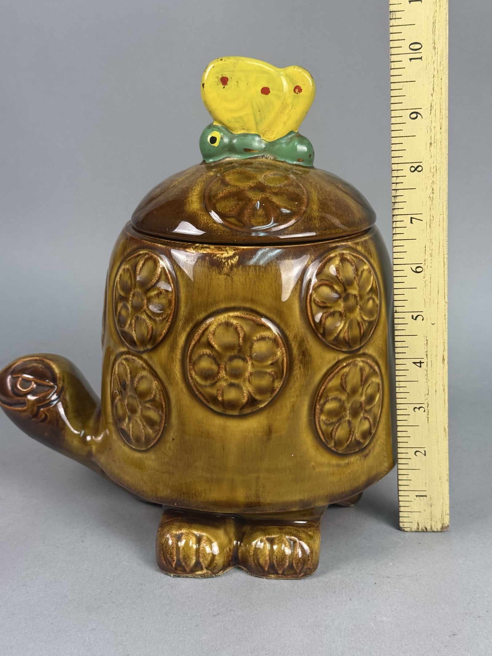 McCoy Ceramic Turtle Cookie Jar - 7