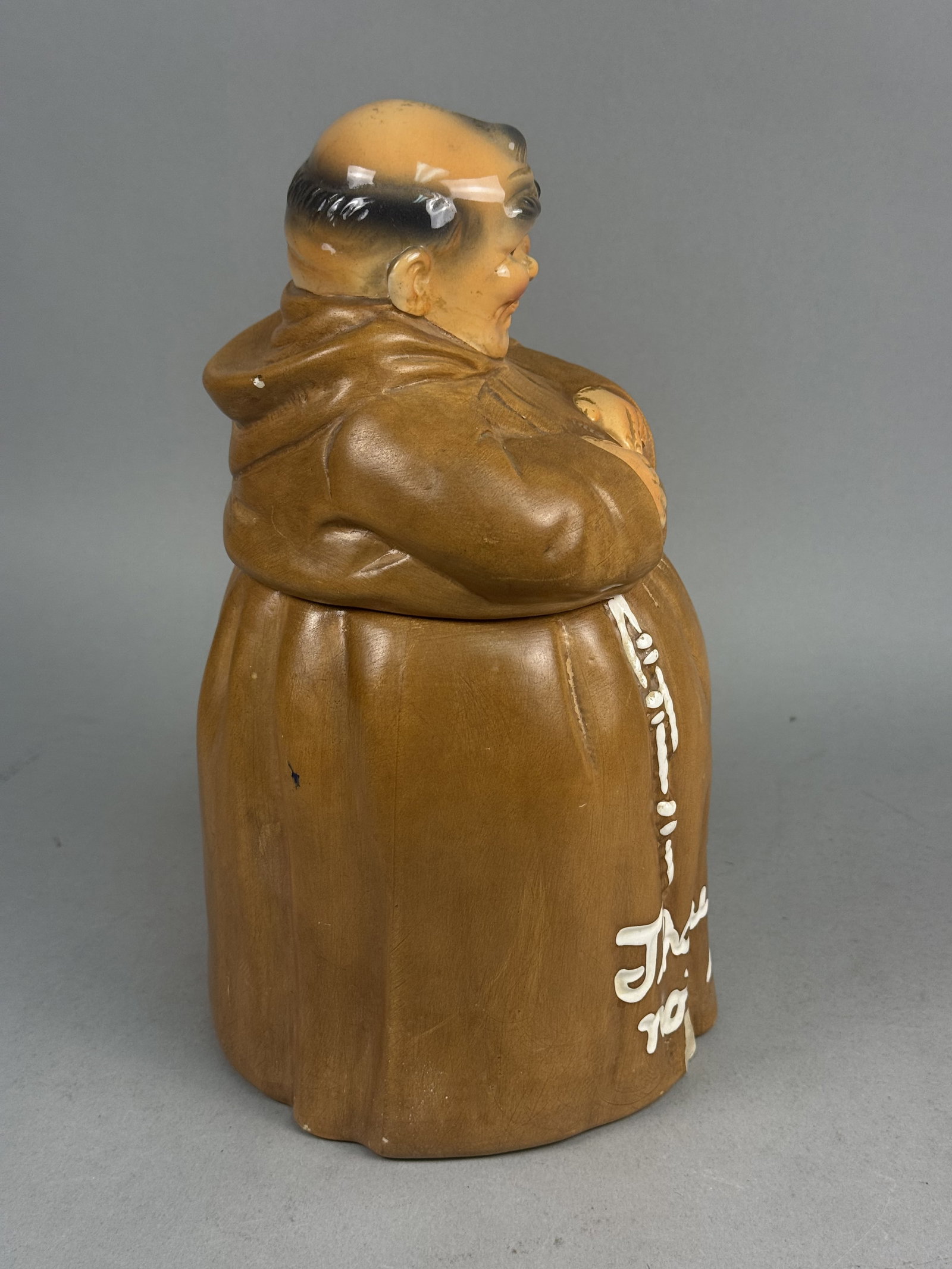 Glazed Earthenware Jovial Monk Cookie Jar - 5