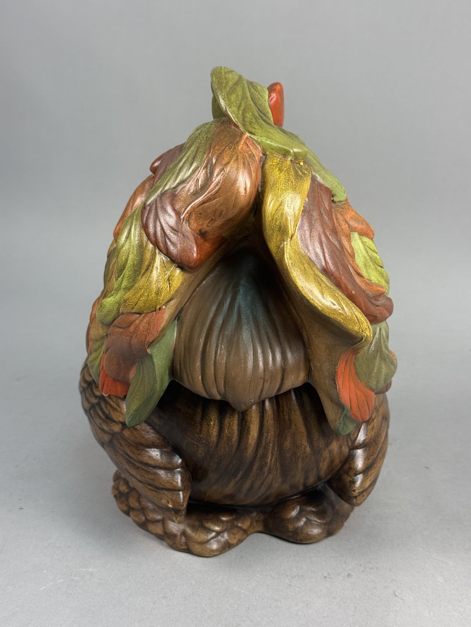 Glazed Ceramic Figural Rooster Jar - 2