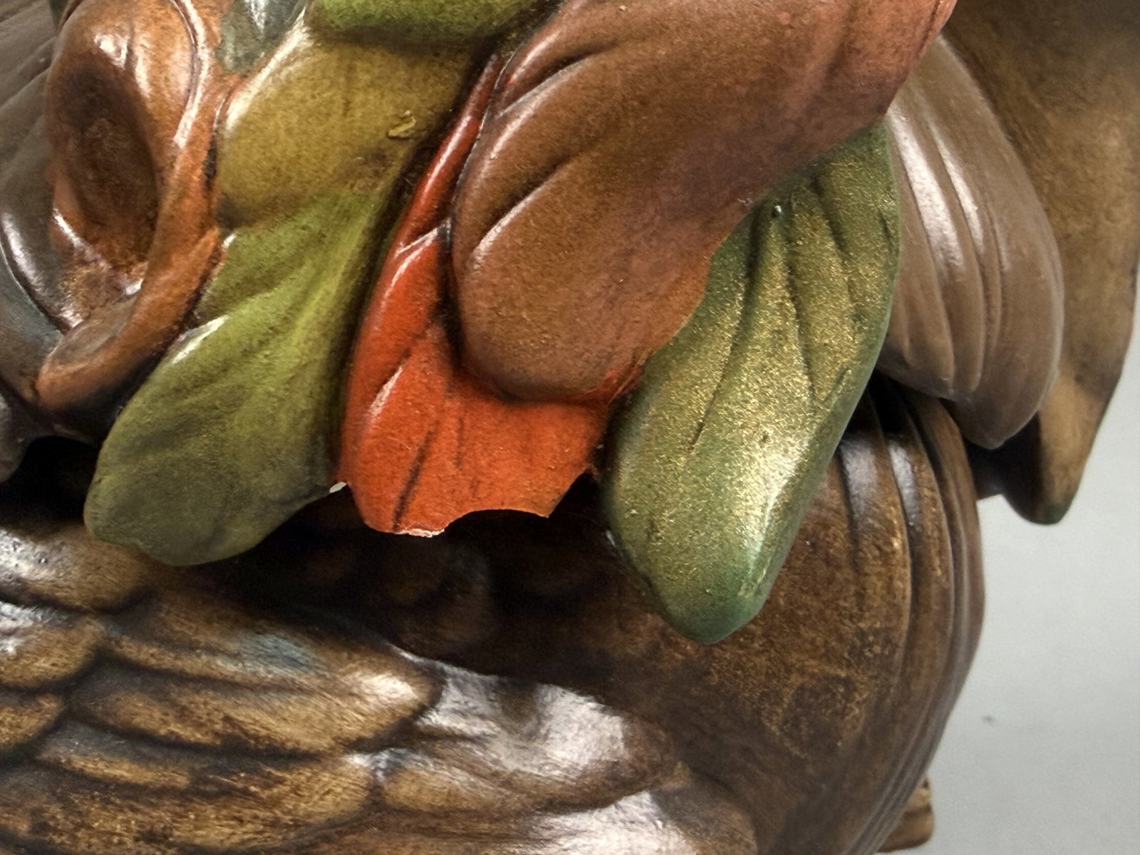 Glazed Ceramic Figural Rooster Jar - 5