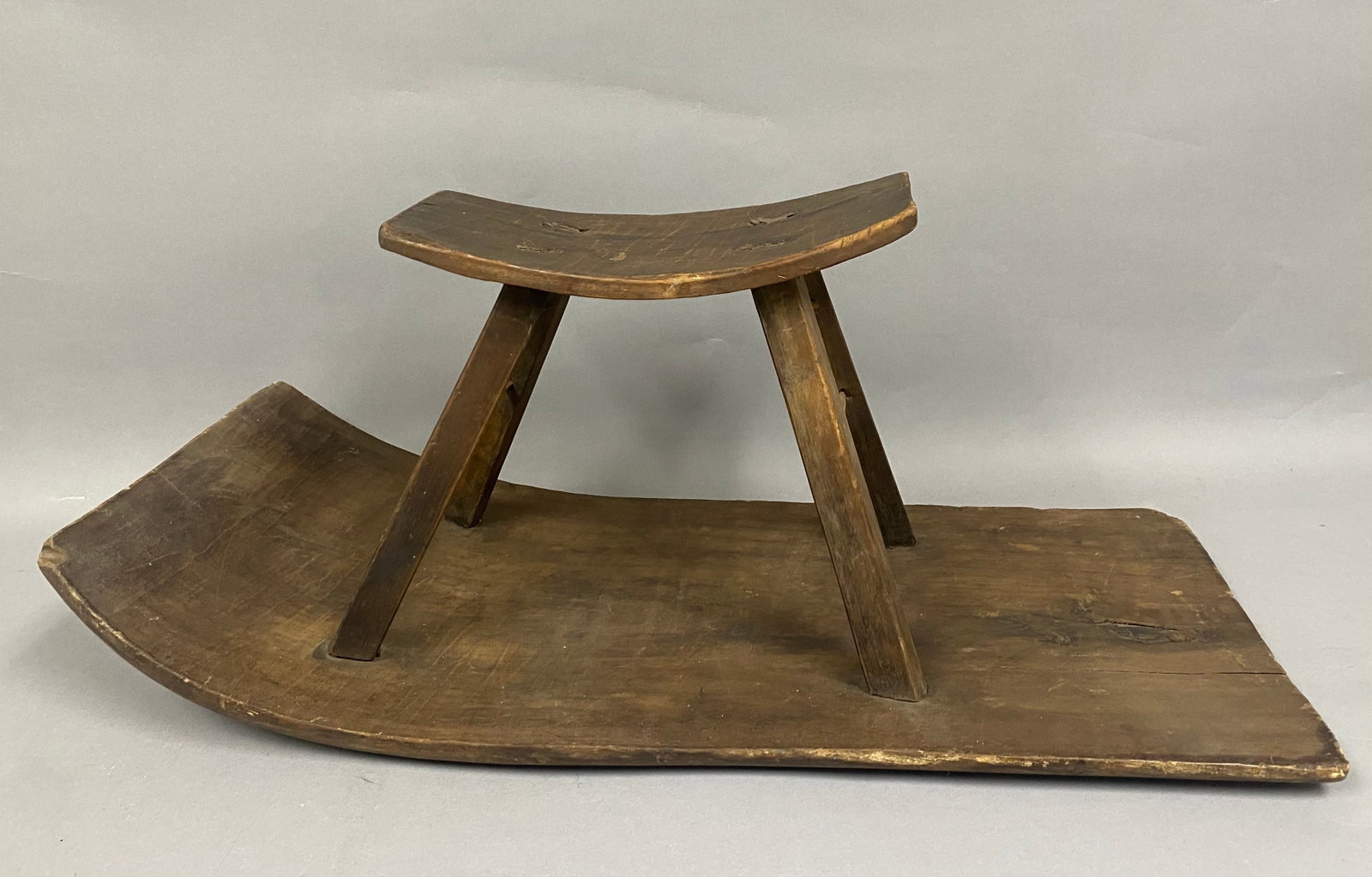 Antique Wooden Clam Picking Stool (1 of 9)