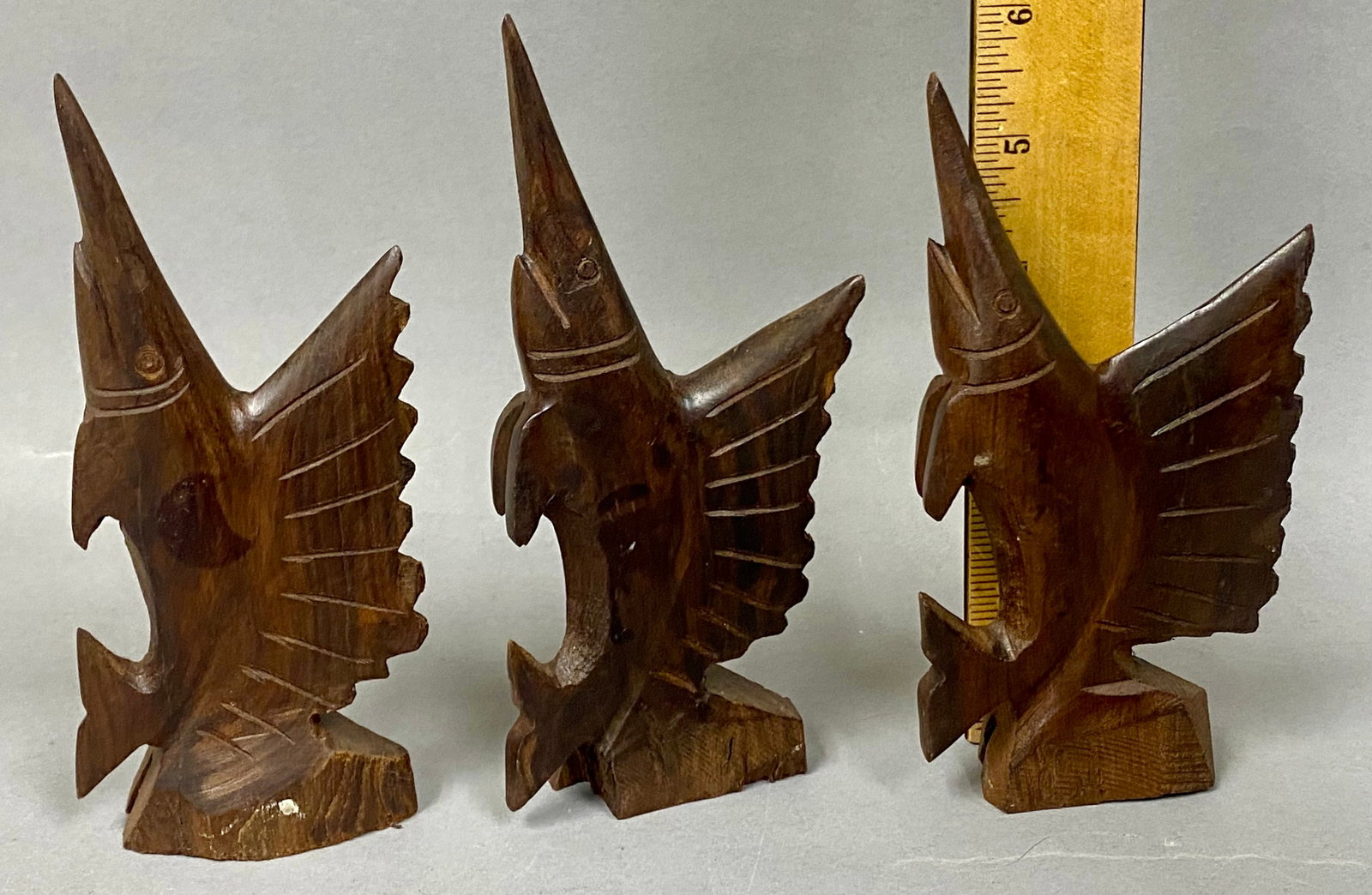 Assorted Carved Wooden Decorative Objects - 6