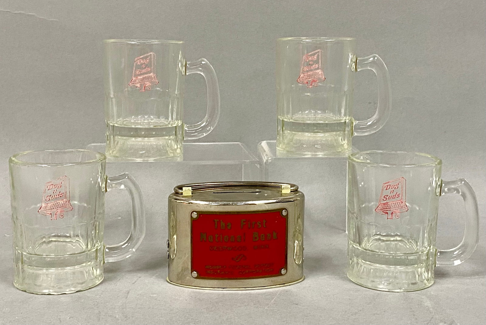 Banthrico Still Bank and Dog N Suds Mugs (1 of 12)