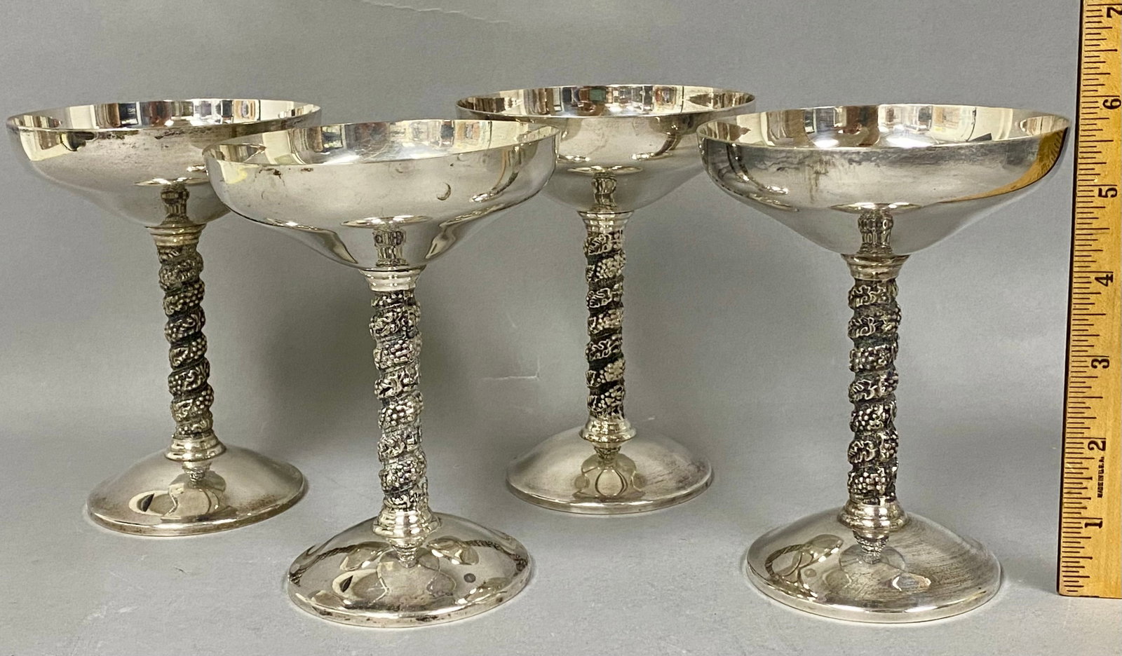 Roma SL Silver-Plated Grapevine Stemware - 2