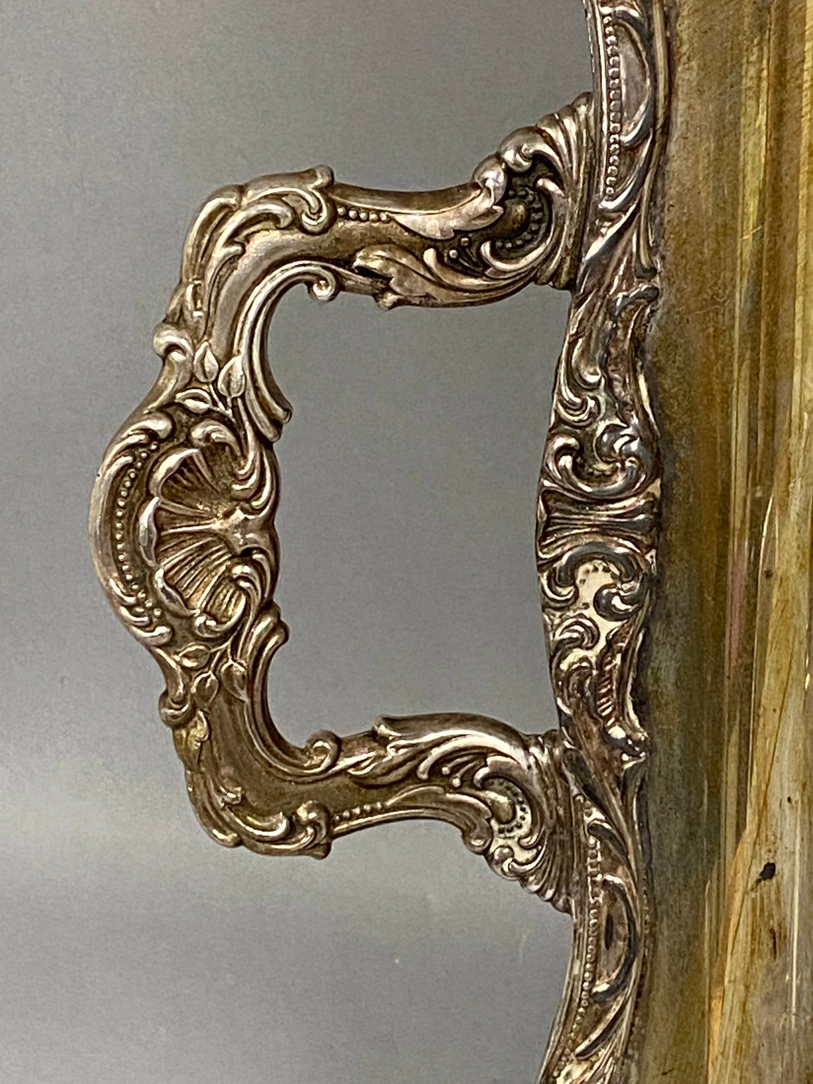 Wm Rogers Silver-Plated Rococo Handled Tray - 2