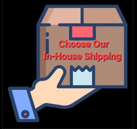 KELLIE'S OFFERS IN-HOUSE SHIPPING: We're excited to get your items to you.To ensure you receive the best possible shipping rates, we kindly ask you to select the PICKUP option during checkout.We handle all shipping in-house and manage 