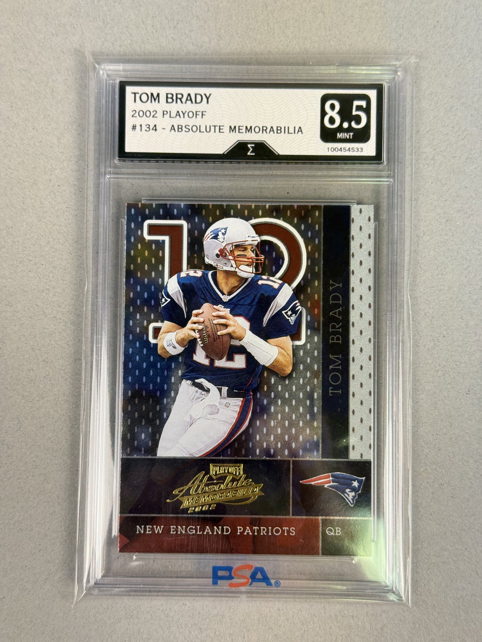 Playoff Absolute Memorabilia Graded Tom Brady Card (1 of 5)