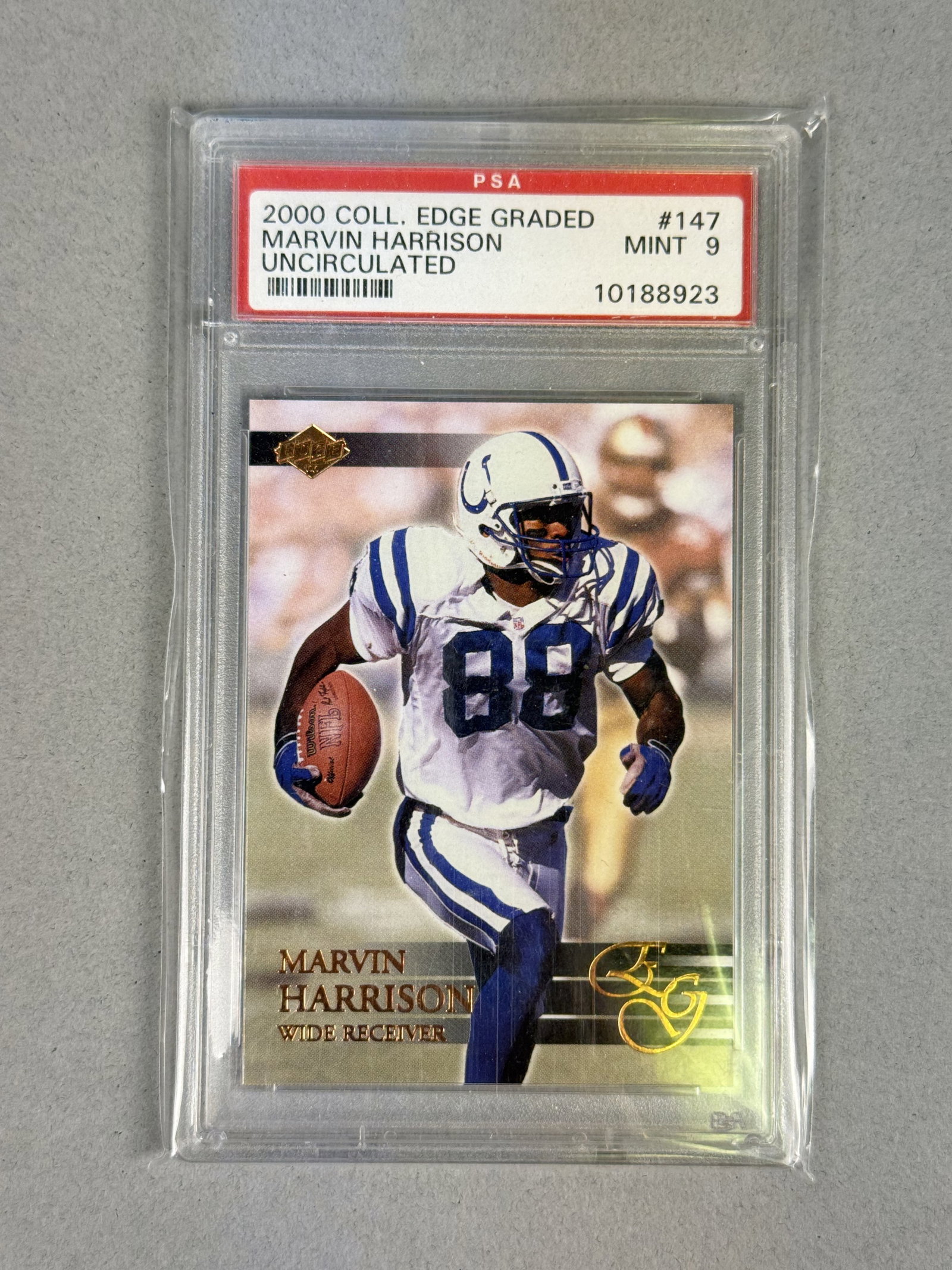 2000 Collector's Edge Marvin Harrison Card (1 of 3)