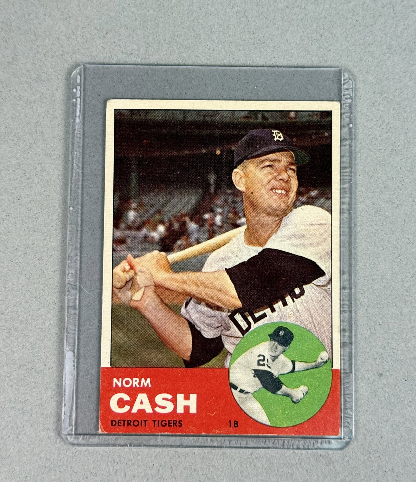 1963 Topps Norm Cash #445 Card (1 of 8)