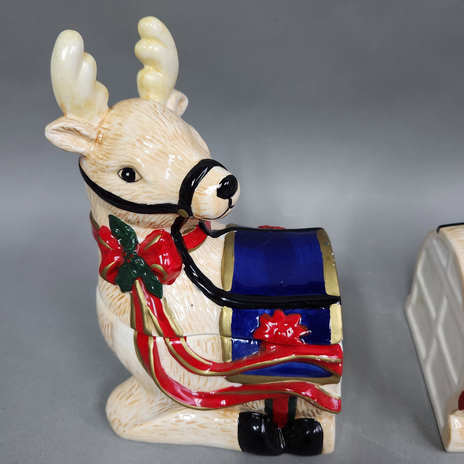 Ceramic Modular Santa Cookie Jar Set - 2