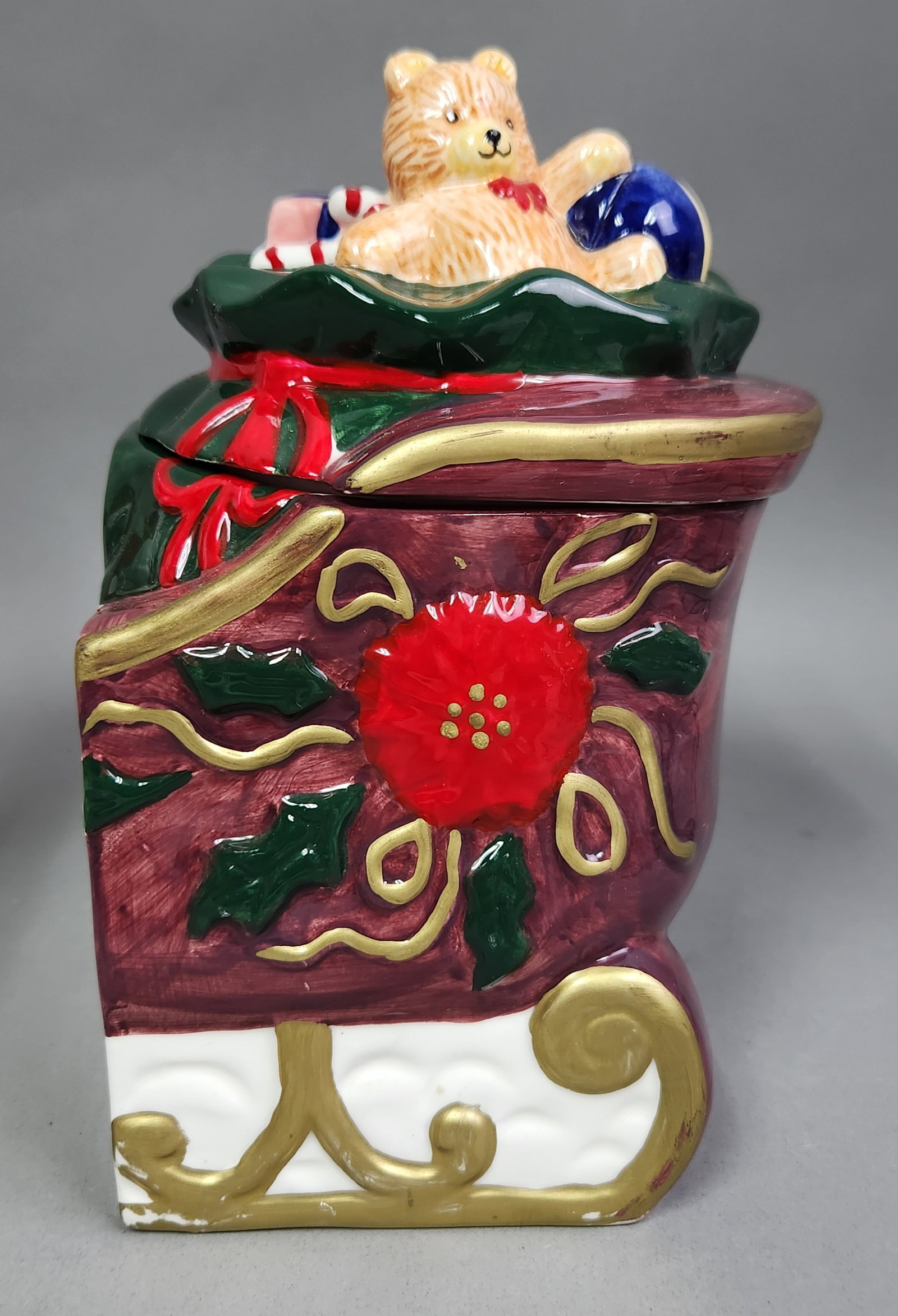 Ceramic Modular Santa Cookie Jar Set - 5
