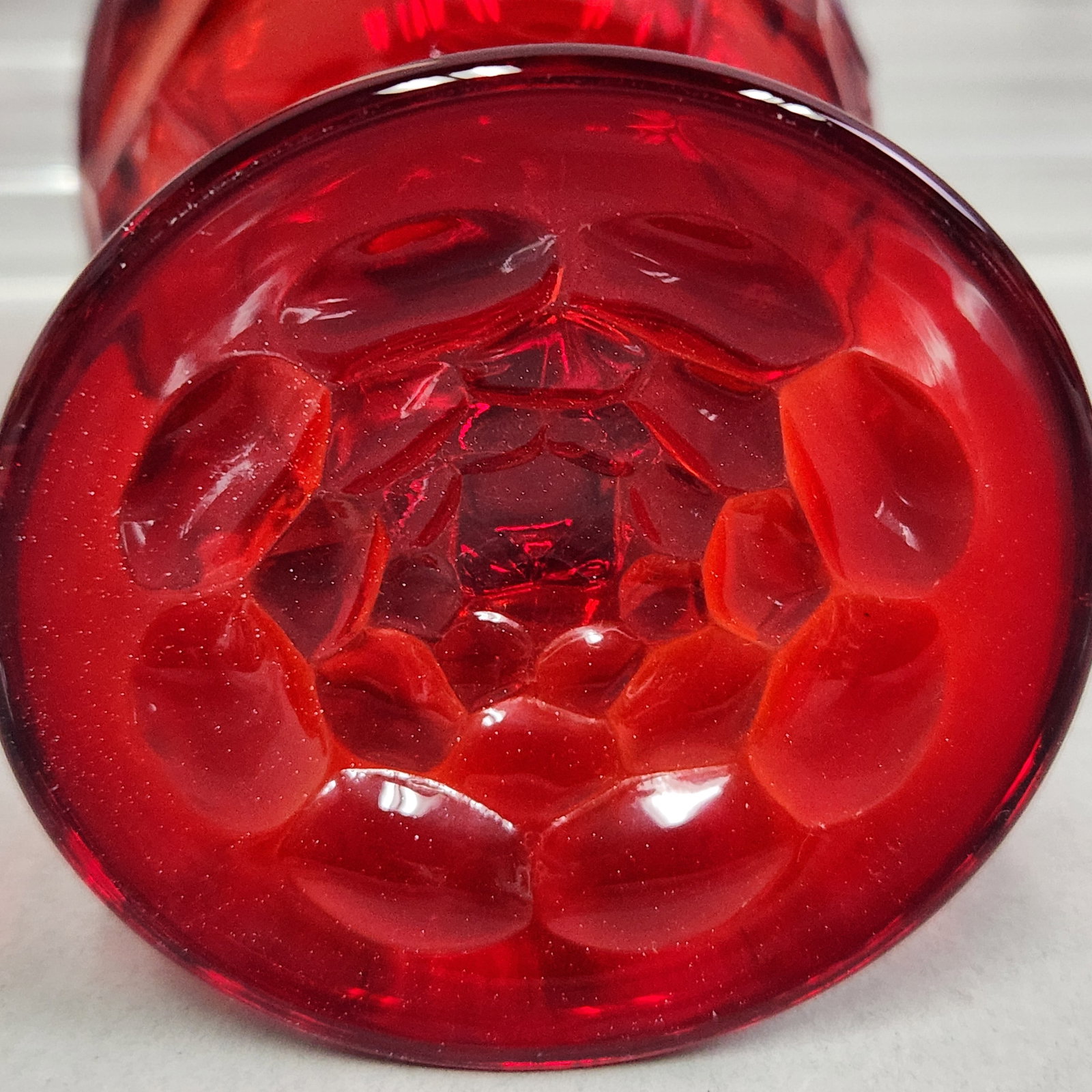 Viking Georgian Ruby Red Glass Goblets - 5