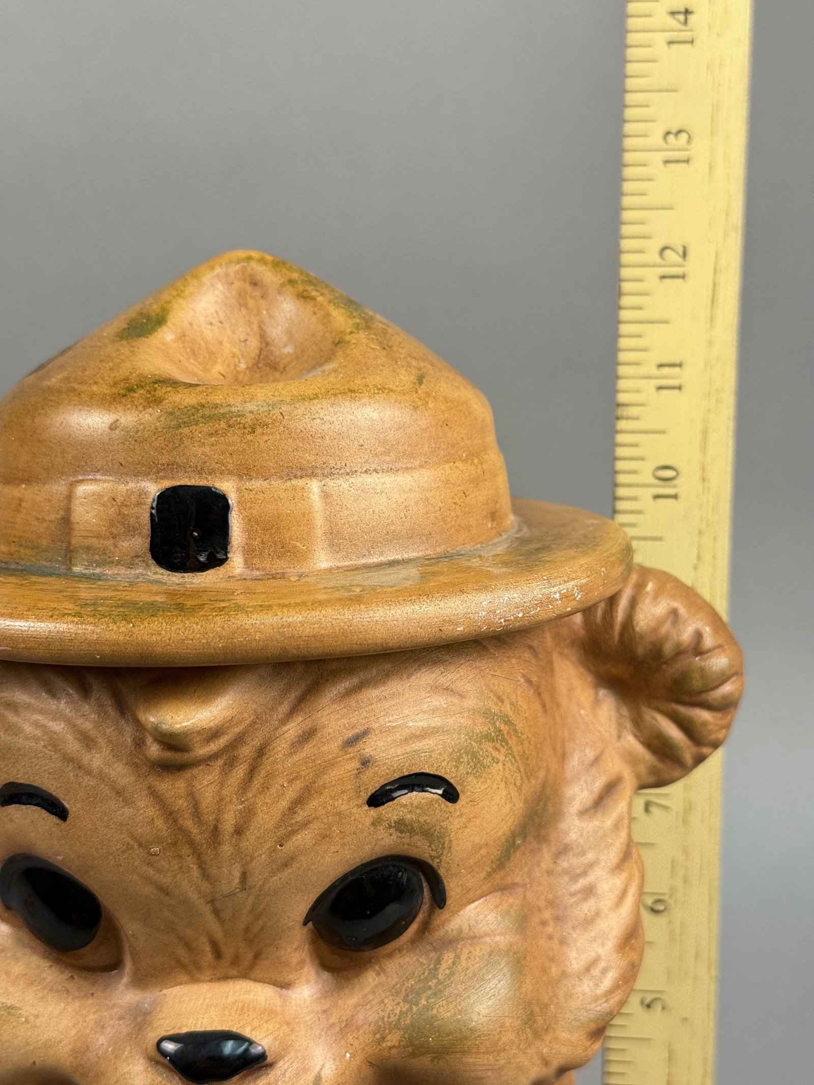 Winton Ceramic Ranger Bear Cookie Jar - 6