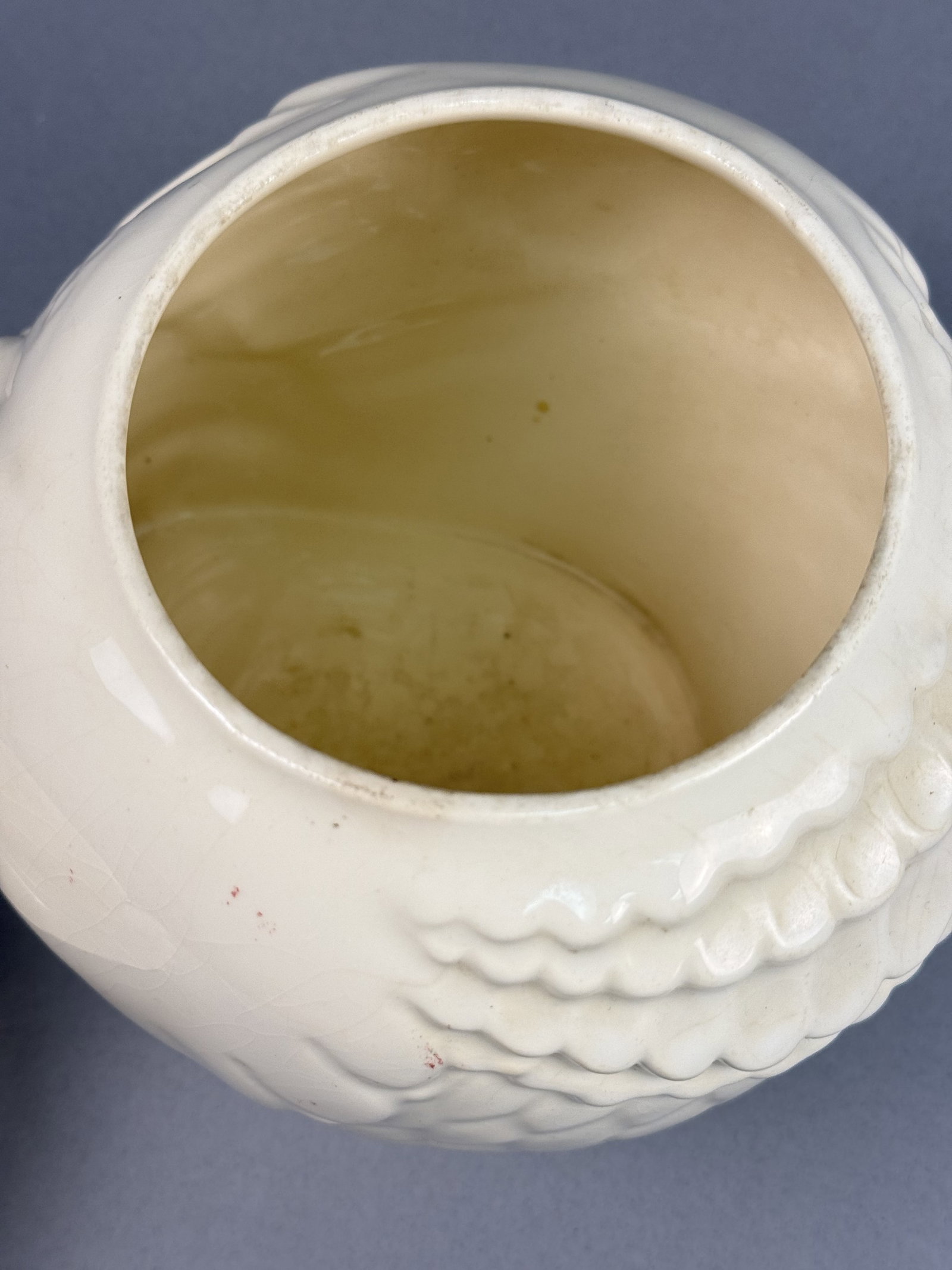 Glazed Ceramic Figural Owl Cookie Jar - 4