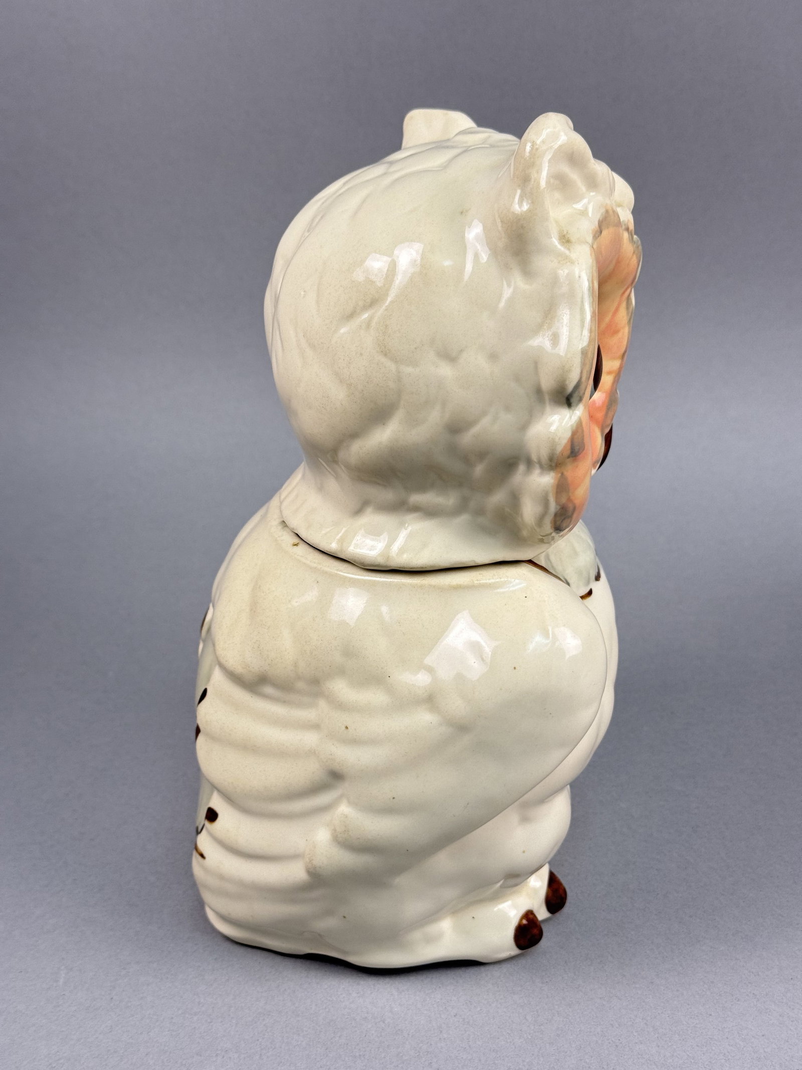 USA Earthenware Winking Owl Cookie Jar - 3
