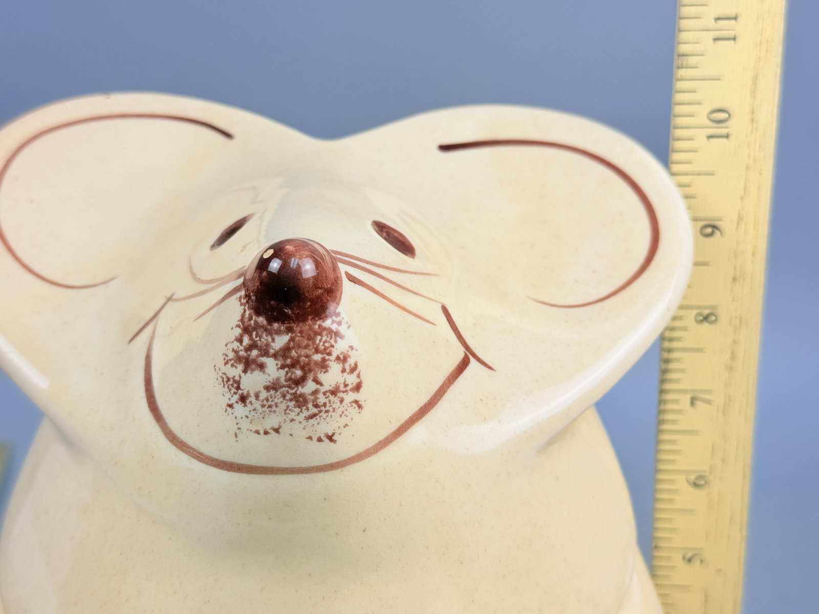 Pfaltzgraff Ceramic Mouse Cookie Jar - 10