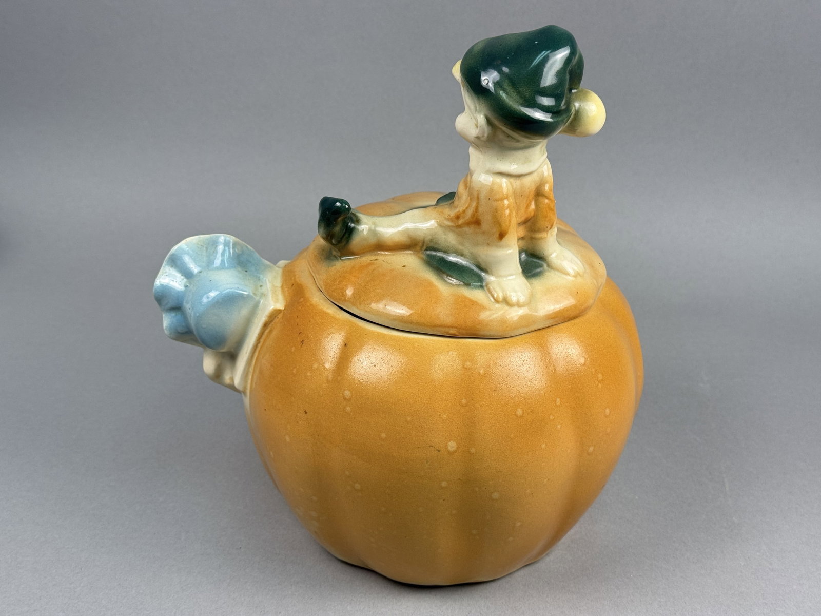 Ceramic Pumpkin Eater Cookie Jar - 2