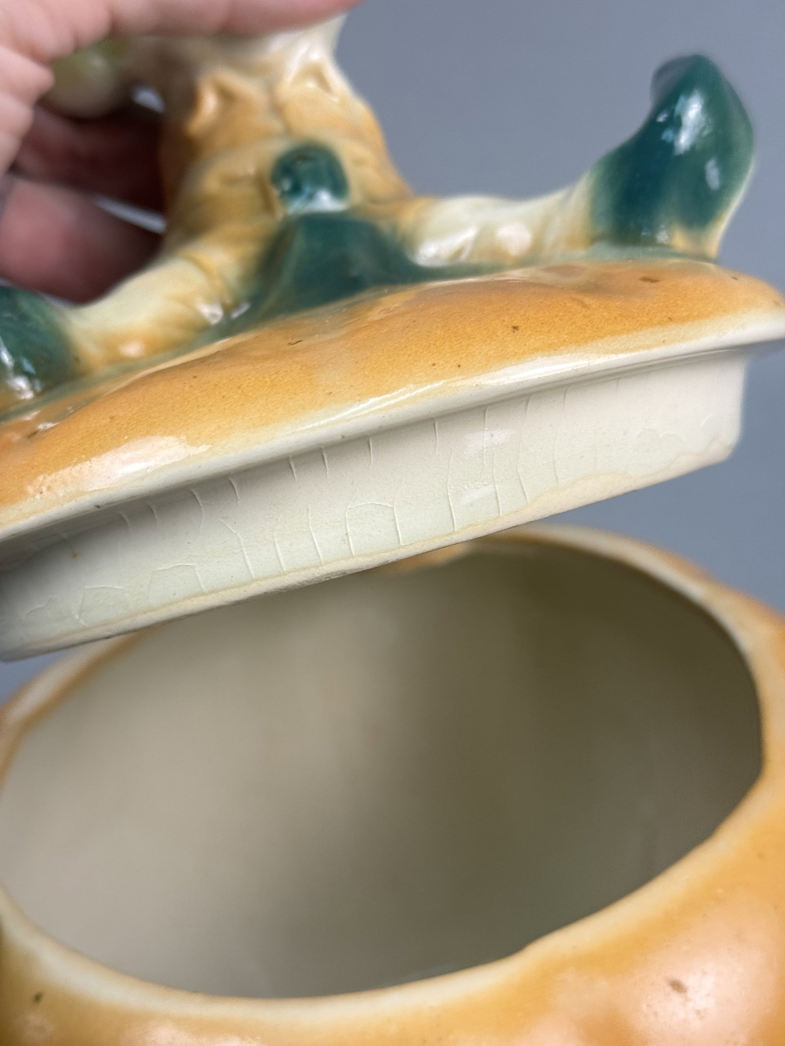 Ceramic Pumpkin Eater Cookie Jar - 8
