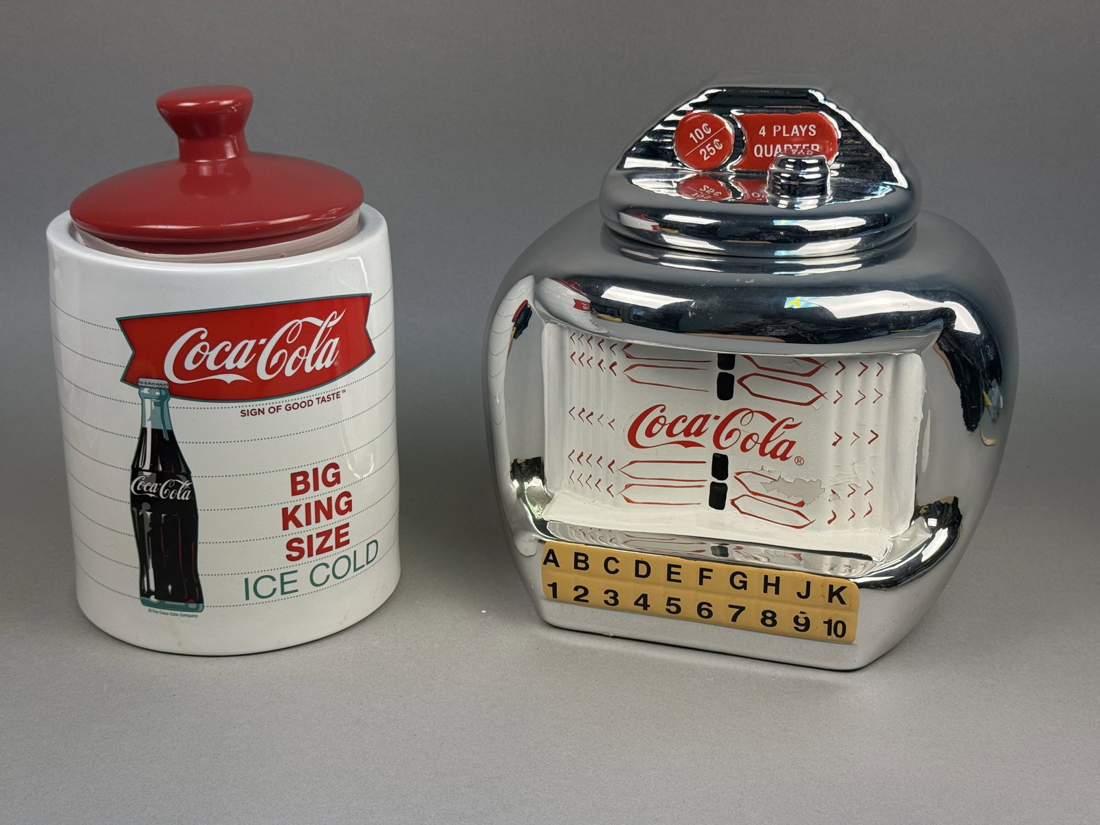 Coca-Cola Ceramic Jukebox & Advertising Jars (1 of 17)