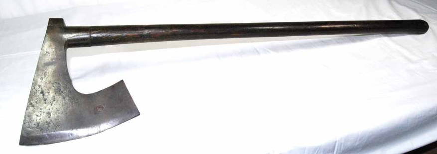 Antique Executioner's Axe from Graz, Germany 1600': This Antique Executioner's Axe evokes vivid images, as to the history it has likely been a part of. The provenance provided to us by the previous owner indicated that this execution axe was purchased