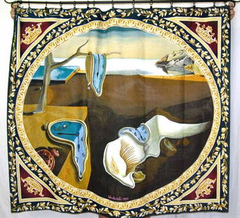 "RARE" Salvador Dali Numbered Tapestry inspired by: This RARE “The Persistence of Memory” inspired Tapestry numbered 185/ 500 is a stunning work of art. This tapestry was inspired by a Salvador Dali painting, and was one of his favorite pieces. Dal