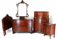 Chinese Chippendale Bedroom Suite