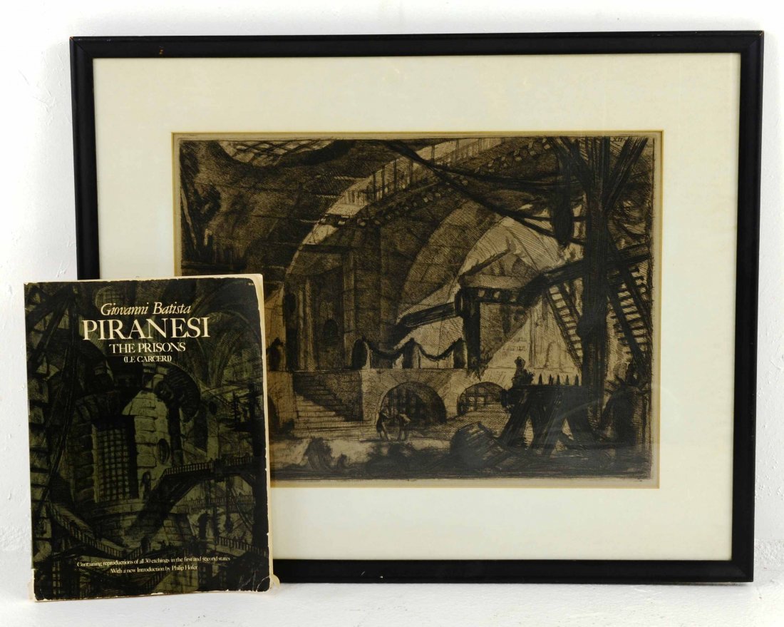 RARE Giovanni Batista Piranesi “The Prisons” Engraving: This is a Wonderful Rare Giovanni Batista Piranesi “The Prisons” (Le Carceri) Second State Engraving. This piece measures approximately 30” x 24” with a plate mark 22” x 16”. This fine pie