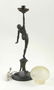 Lovely Art Nouveau Nude Figural Lamp w/ Glass Globe - 5