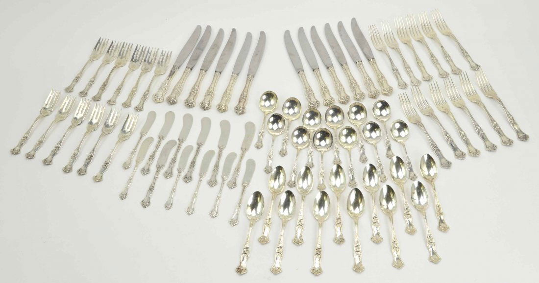 72 Pc Collection of International Sterling Flatware (1 of 10)