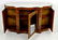 Antique Burled Wood Sideboard w/ White Marble Top - 2