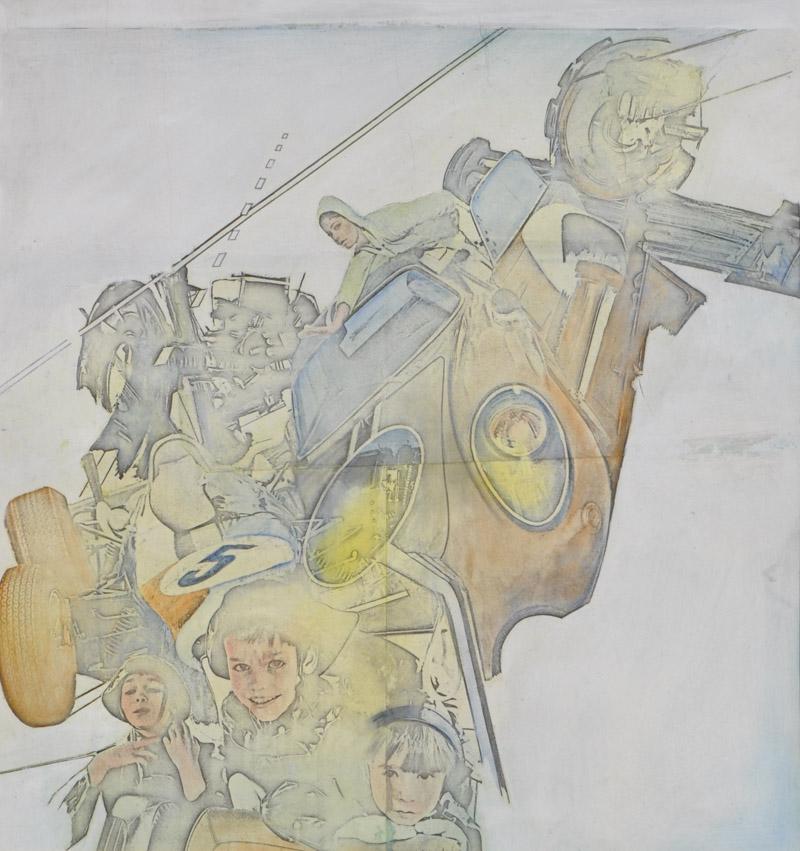 Gianni Bertini (Pisa 1922 - Caen 2010): Autostrada;Tempera and collage on paper, 50 x 47 cm SignatureProvenance: Private collection