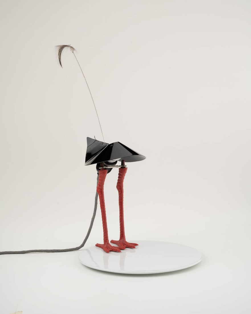 Ingor Maurer: Table lamp model Bibibi, 1982Porcelain, metal, plastic, 55 x 30 cmProvenance: Private Collection