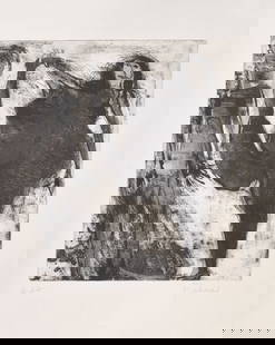 Adolf Frohner (Gro?inzersdorf 1934 - Wien/Vienna 2007): Pas de deux, 1968;Acquaforte e acquatinta, 43 x 36,5 cm (lastra),77 x 62,5 cm (foglio)Firma autografa, E. d. A.