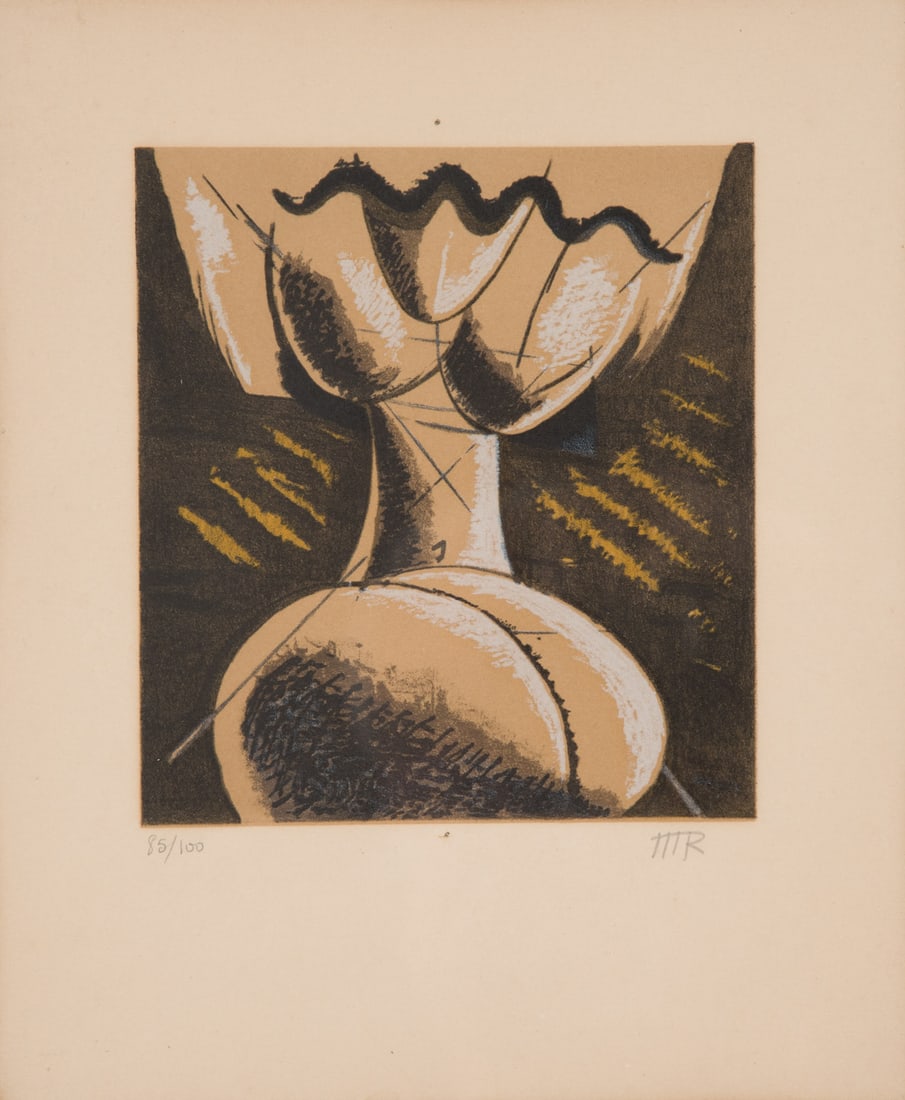 Man Ray (1890 - 1976): Ohne Titel, 1973;Farblithografie auf Papier, 30,5 x 26 cm, Lithografie aus dem Band: Janus, Man Ray. Milano, Fratelli Fabbri Editori, 1973; signiert u. num meriert (85/100); Provenienz: Privatsammlung