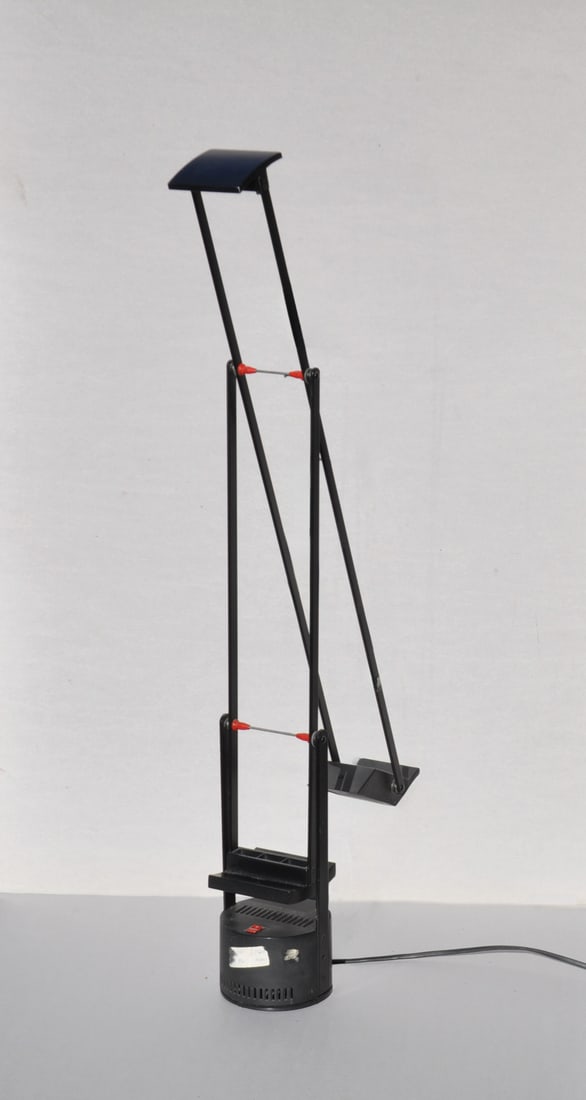 Richard Sapper: Tizio model table lamp, 1980sMetal, plastic, height 118 cmProvenance: Private collection
