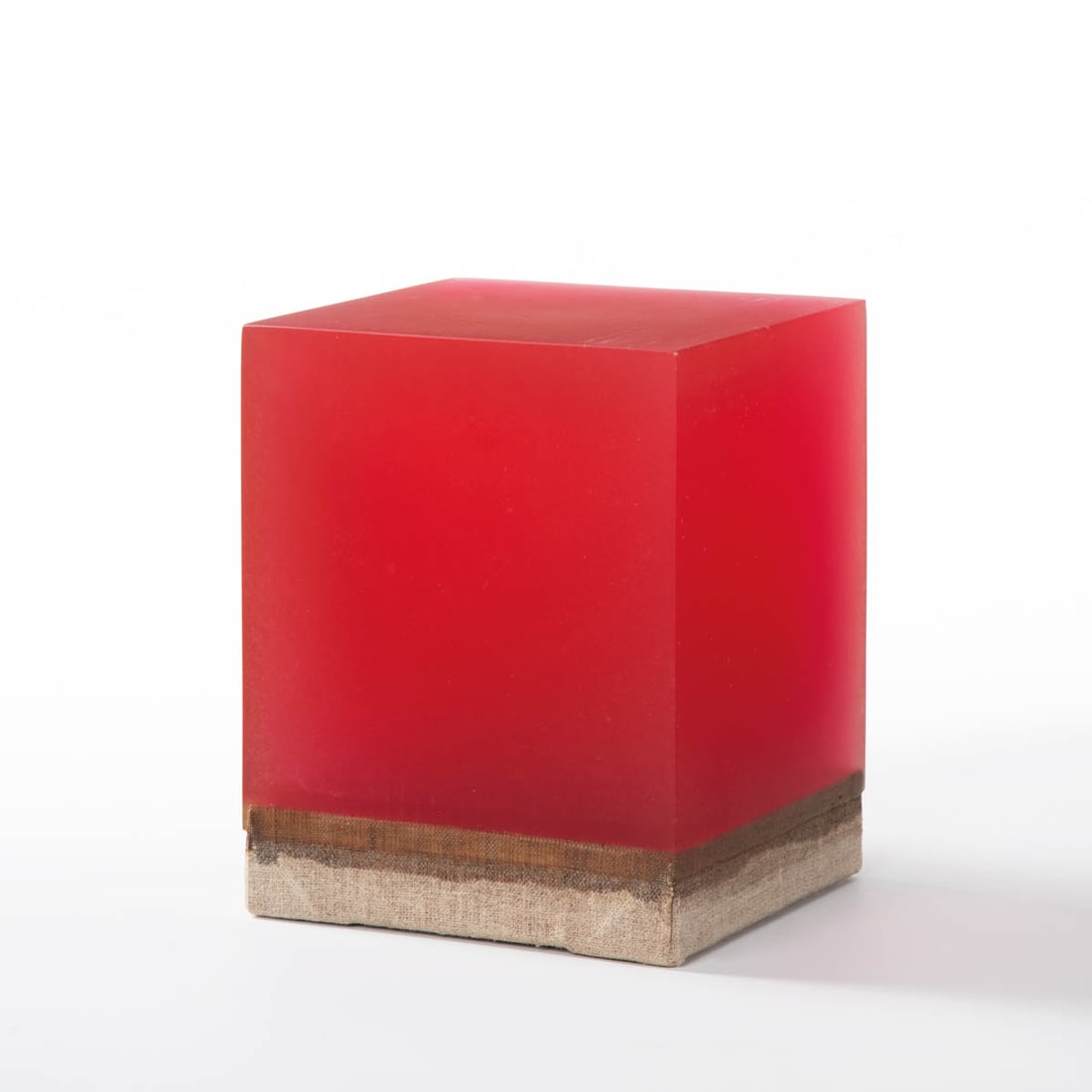 Herbert Hamak (Unterfranken 1952): S.T. H352N, 2001; Resins and pigments on canvas, 18.5 x 18.5 x 23 cm, label ?Studio la Città Verona? on the base, title on the baseProvenance: Galleria ?Studio la Città Verona?, private 