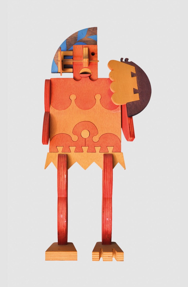 Fortunato Depero - Nach/Stile di: FigurePainted wood, height 60 cm